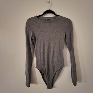Zara Ribbed Long Sleeve Bodysuit